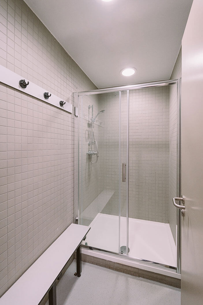 Shower facilities Before